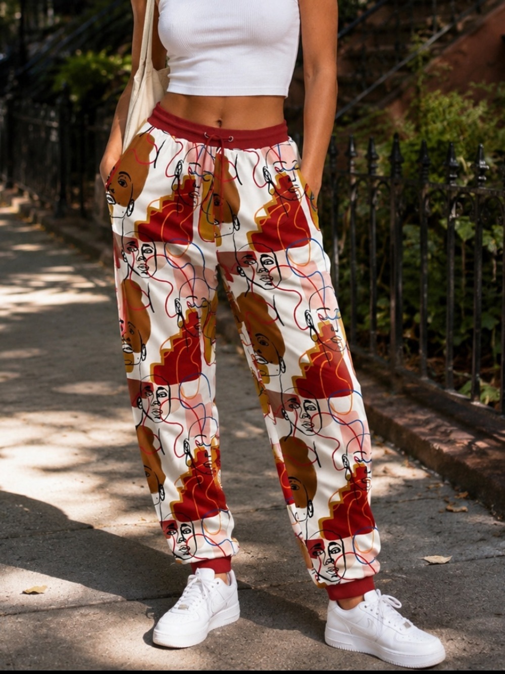SASSY JONES WOMENS JOGGER SWEATPANTS SIZE 1X